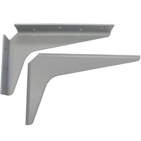 A & M HARDWARE A & M Hardware Am1218 G 12 In. X 18 In. Work Station Brackets - Gray AM1218 G